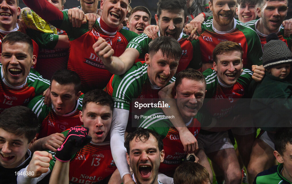 9 February 2019; Kilcummin players celebrate after the AIB GAA Football All-Ireland Intermediate Championship Final match between Kilcummin and Naomh Éanna at Croke Park in Dublin. Photo by Piaras Ó Mídheach/Sportsfile