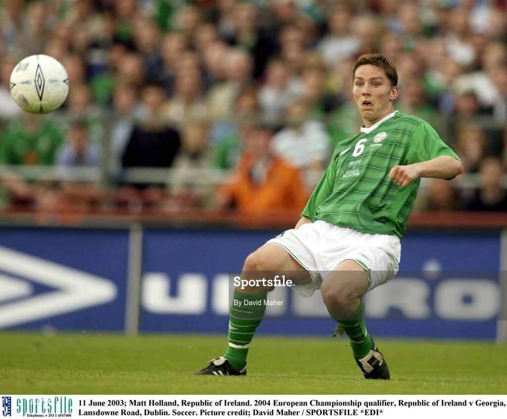 11 June 2003; Matt Holland, Republic of Ireland. 2004 European Championship qualifier, Republic of Ireland v Georgia, Lansdowne Road, Dublin. Soccer. Picture credit; David Maher / SPORTSFILE *EDI*