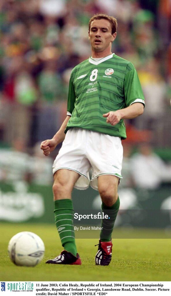 11 June 2003; Colin Healy, Republic of Ireland. 2004 European Championship qualifier, Republic of Ireland v Georgia, Lansdowne Road, Dublin. Soccer. Picture credit; David Maher / SPORTSFILE *EDI*