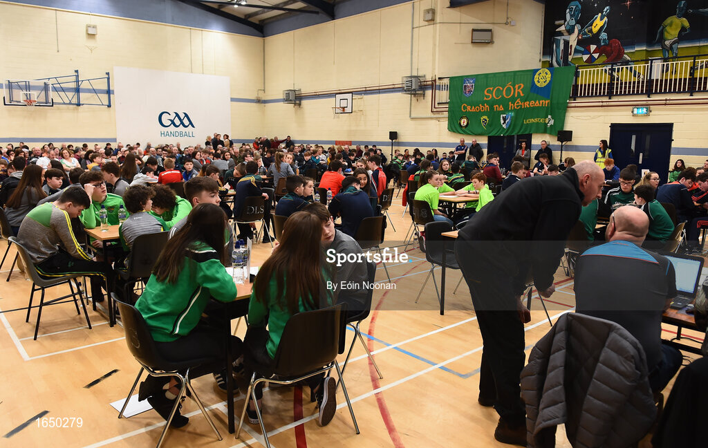 16 February 2019; A general view of participants taking part in the Tráth na gCéisteann Boird during the Cream of The Crop at Scór na nÓg All Ireland Finals at St Gerards De La Salle Secondary School in Castlebar, Co Mayo. Photo by Eóin Noonan/Sportsfile