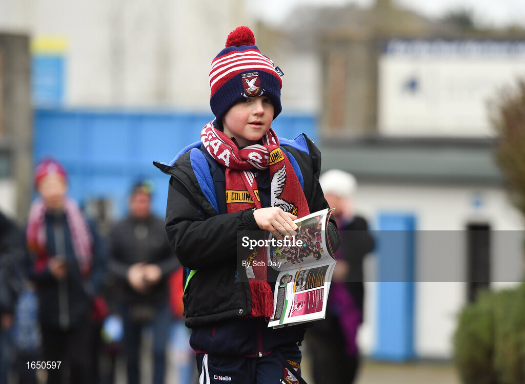 16 February 2019; Young Mullinalaghta St Columba’s supporter Senan Dermody, age 7, from Mullinalaghta, Longford, makes his way to the ground prior to the AIB GAA Football All-Ireland Senior Club Championship Semi-Final match between Mullinalaghta St Columba’s and Dr Crokes at Semple Stadium in Thurles, Tipperary. Photo by Seb Daly/Sportsfile