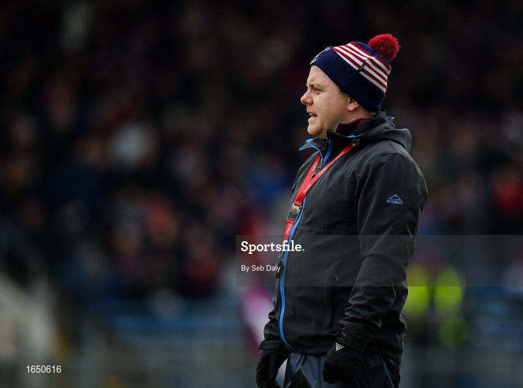 16 February 2019; Mullinalaghta St Columba's manager Mickey Graham prior to the AIB GAA Football All-Ireland Senior Club Championship Semi-Final match between Mullinalaghta St Columba’s and Dr Crokes at Semple Stadium in Thurles, Tipperary. Photo by Seb Daly/Sportsfile