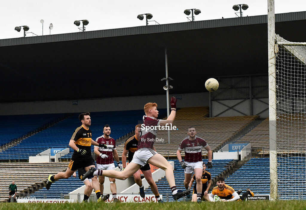 16 February 2019; Jayson Matthews of Mullinalaghta St Columba's scores his side's second goal of the game during the AIB GAA Football All-Ireland Senior Club Championship Semi-Final match between Mullinalaghta St Columba’s and Dr Crokes at Semple Stadium in Thurles, Tipperary. Photo by Seb Daly/Sportsfile