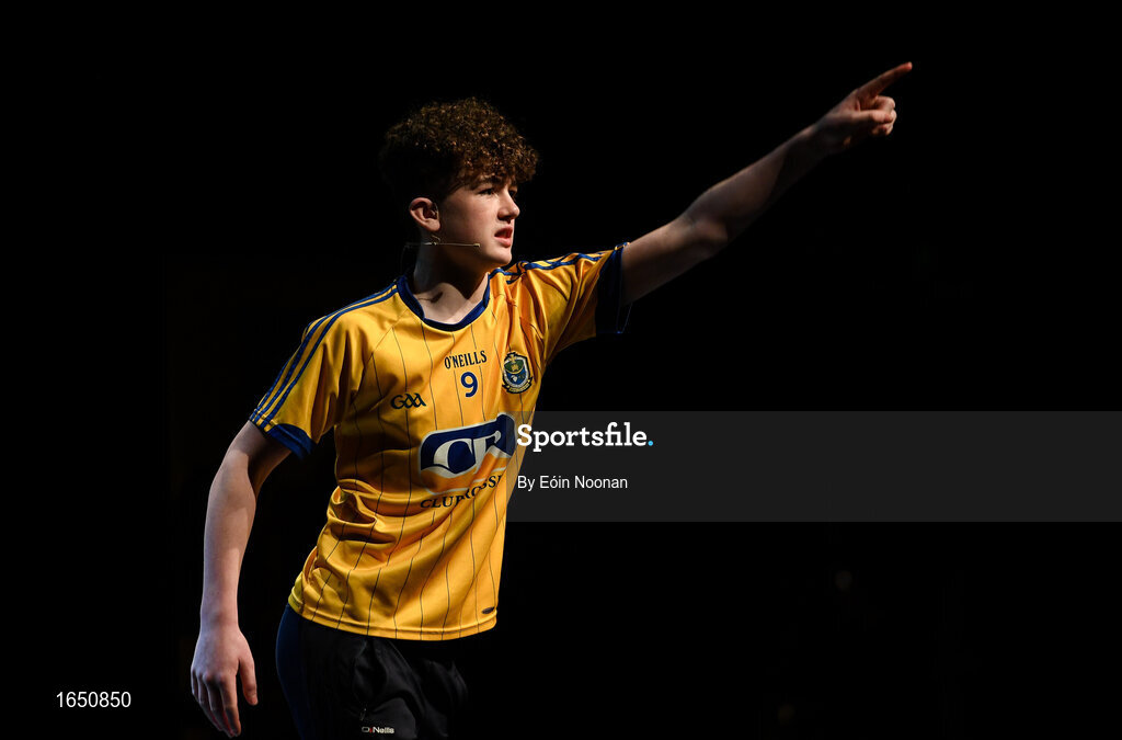 16 February 2019; Evan Gunn from Elphin, Roscommon, representing Connacht in the Aithriseoireacht catagory during the Cream of The Crop at Scór na nÓg All Ireland Finals at St Gerards De La Salle Secondary School in Castlebar, Co Mayo. Photo by Eóin Noonan/Sportsfile