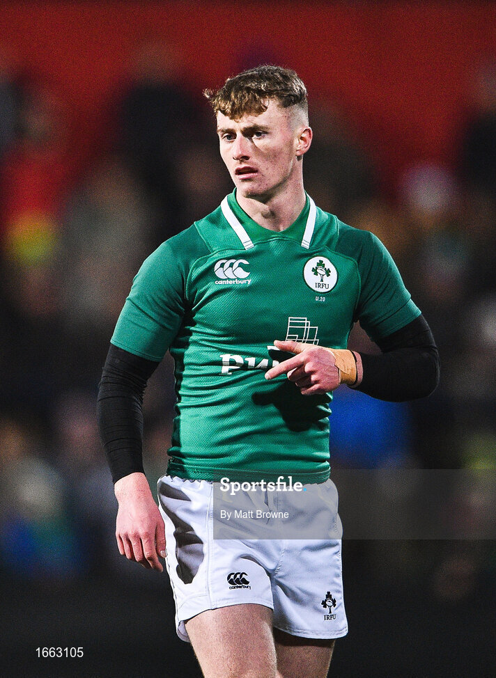 8 March 2019; Jonathan Wren of Ireland during the U20 Six Nations Rugby Championship match between Ireland and France at Irish Independent Park in Cork. Photo by Matt Browne/Sportsfile