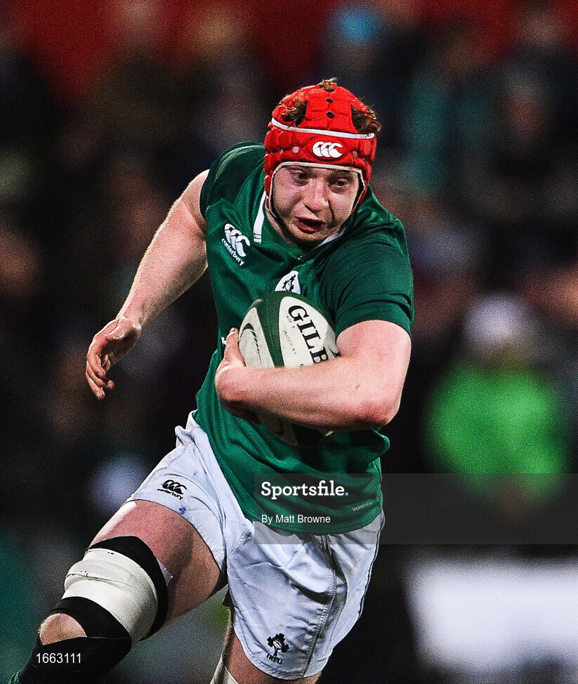 8 March 2019; Martin Moloney of Ireland during the U20 Six Nations Rugby Championship match between Ireland and France at Irish Independent Park in Cork. Photo by Matt Browne/Sportsfile