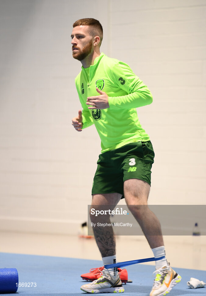 20 March 2019; Jack Byrne during a Republic of Ireland training session at the FAI National Training Centre in Abbotstown, Dublin. Photo by Stephen McCarthy/Sportsfile