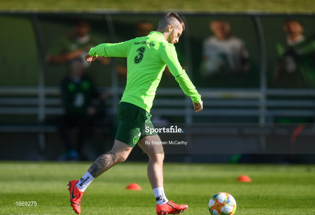 20 March 2019; Jack Byrne during a Republic of Ireland training session at the FAI National Training Centre in Abbotstown, Dublin. Photo by Stephen McCarthy/Sportsfile