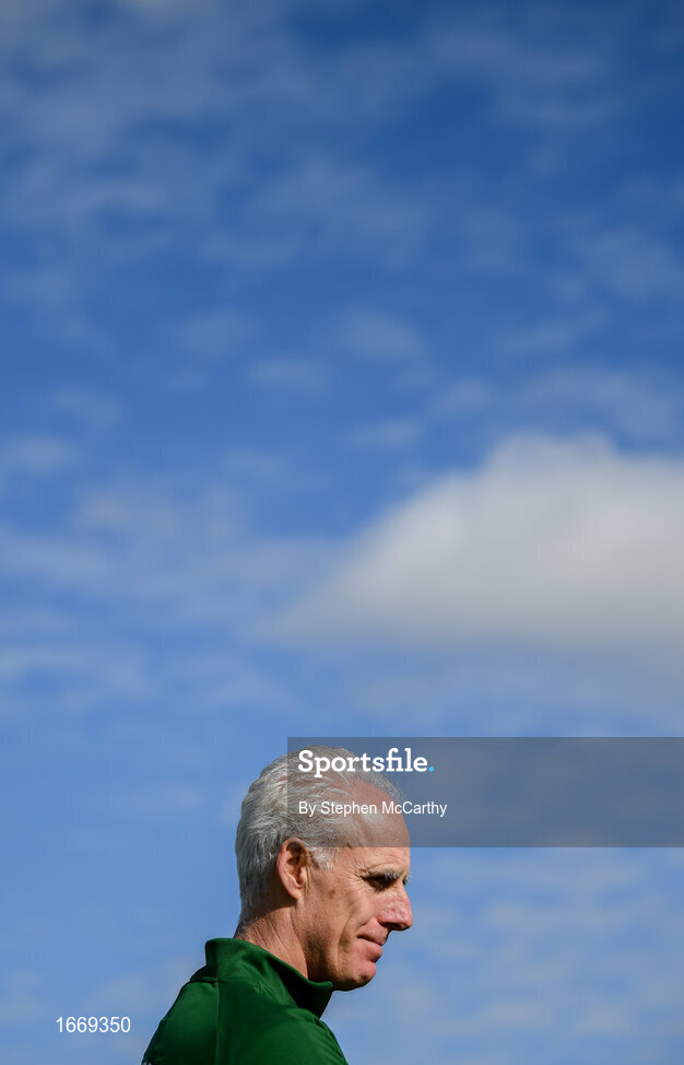 20 March 2019; Republic of Ireland manager Mick McCarthy during a Republic of Ireland training session at the FAI National Training Centre in Abbotstown, Dublin. Photo by Stephen McCarthy/Sportsfile