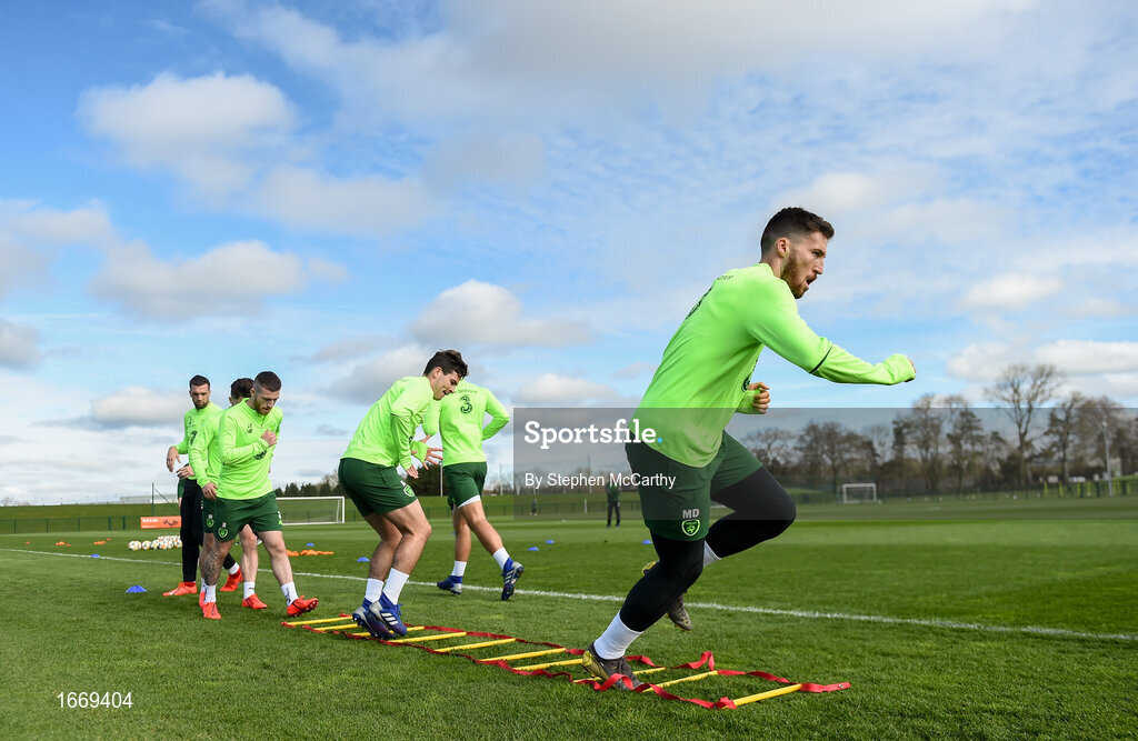 20 March 2019; Matt Doherty during a Republic of Ireland training session at the FAI National Training Centre in Abbotstown, Dublin. Photo by Stephen McCarthy/Sportsfile