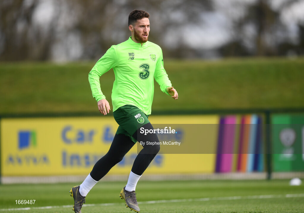 20 March 2019; Matt Doherty during a Republic of Ireland training session at the FAI National Training Centre in Abbotstown, Dublin. Photo by Stephen McCarthy/Sportsfile