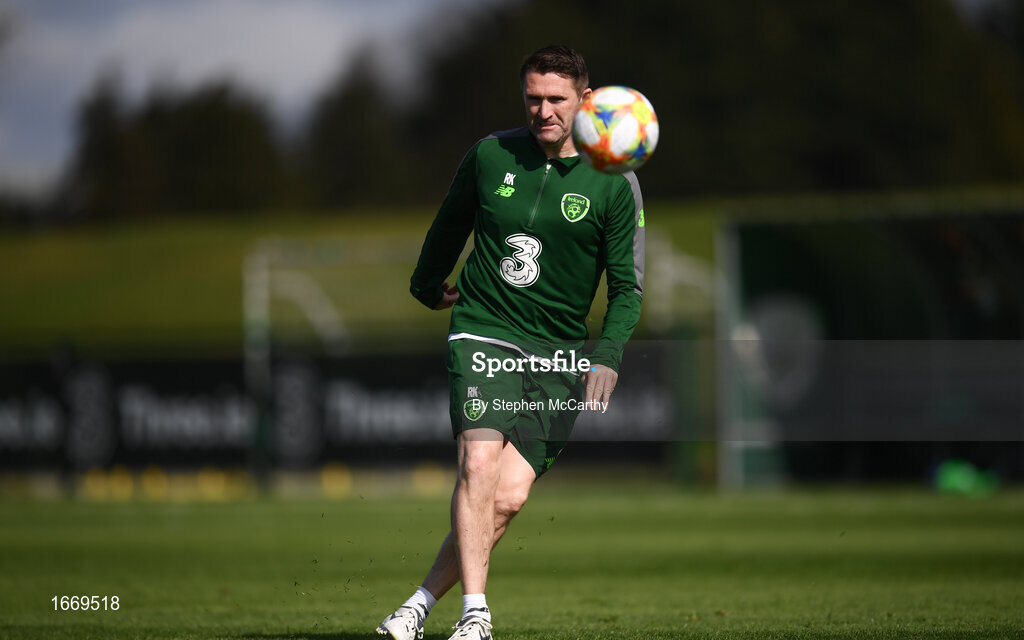 20 March 2019; Republic of Ireland assistant coach Robbie Keane during a training session at the FAI National Training Centre in Abbotstown, Dublin. Photo by Stephen McCarthy/Sportsfile