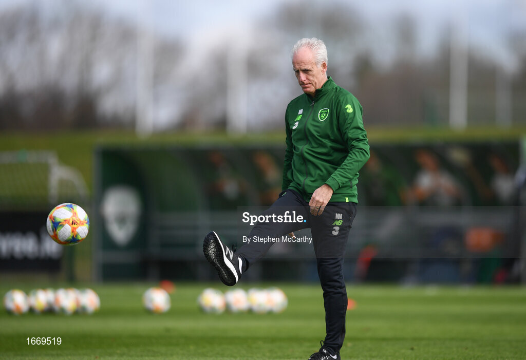 20 March 2019; Republic of Ireland manager Mick McCarthy during a training session at the FAI National Training Centre in Abbotstown, Dublin. Photo by Stephen McCarthy/Sportsfile