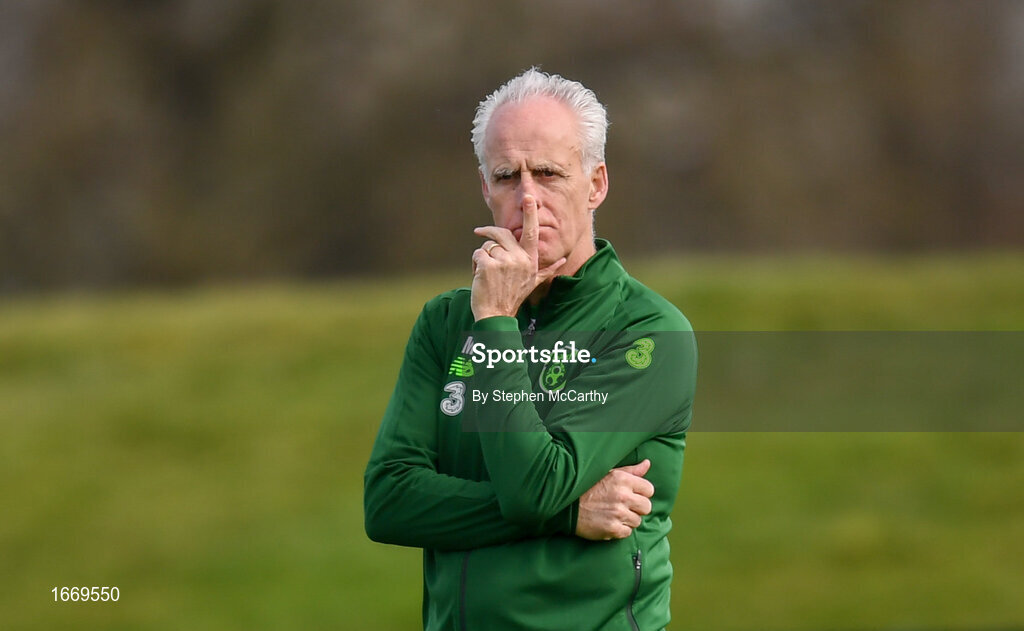 20 March 2019; Republic of Ireland manager Mick McCarthy during a training session at the FAI National Training Centre in Abbotstown, Dublin. Photo by Stephen McCarthy/Sportsfile