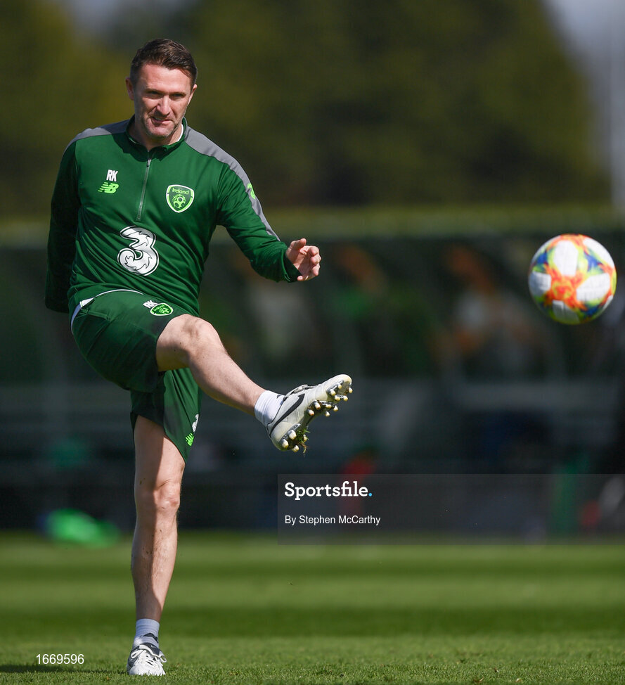 20 March 2019; Republic of Ireland assistant coach Robbie Keane during a training session at the FAI National Training Centre in Abbotstown, Dublin. Photo by Stephen McCarthy/Sportsfile