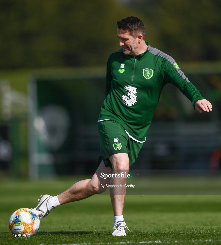 20 March 2019; Republic of Ireland assistant coach Robbie Keane during a training session at the FAI National Training Centre in Abbotstown, Dublin. Photo by Stephen McCarthy/Sportsfile