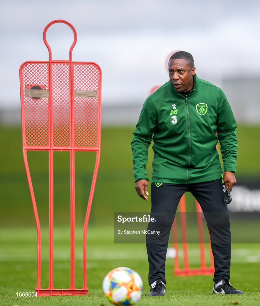 20 March 2019; Republic of Ireland assistant coach Terry Connor during a training session at the FAI National Training Centre in Abbotstown, Dublin. Photo by Stephen McCarthy/Sportsfile