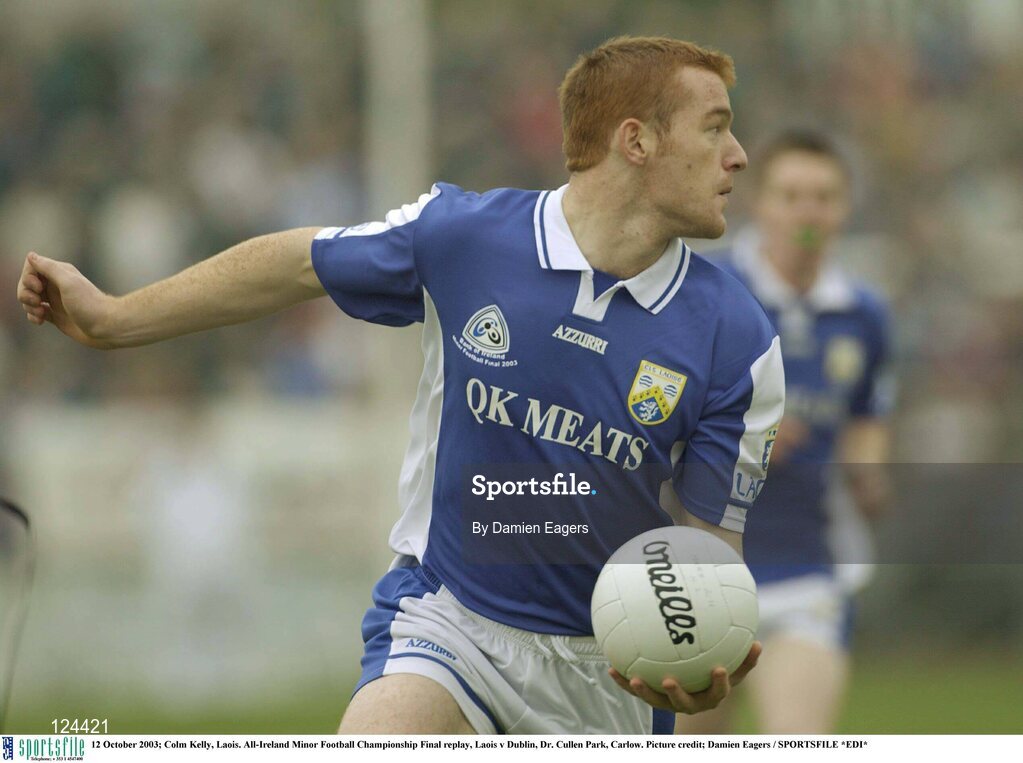 12 October 2003; Colm Kelly, Laois. All-Ireland Minor Football Championship Final replay, Laois v Dublin, Dr. Cullen Park, Carlow. Picture credit; Damien Eagers / SPORTSFILE *EDI*