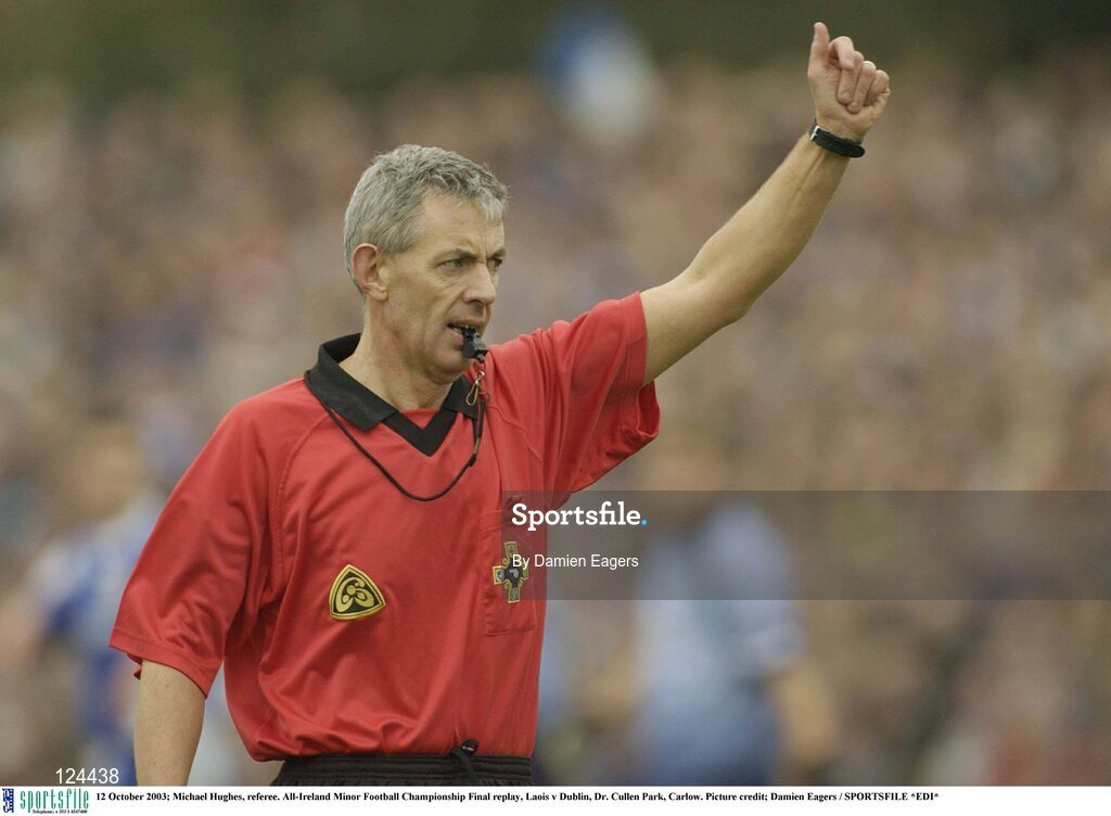 12 October 2003; Michael Hughes, referee. All-Ireland Minor Football Championship Final replay, Laois v Dublin, Dr. Cullen Park, Carlow. Picture credit; Damien Eagers / SPORTSFILE *EDI*