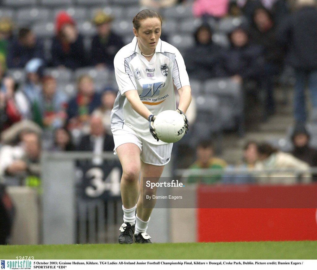 5 October 2003; Grainne Heduan, Kildare. TG4 Ladies All-Ireland Junior Football Championship Final, Kildare v Donegal, Croke Park, Dublin. Picture credit; Damien Eagers / SPORTSFILE *EDI*