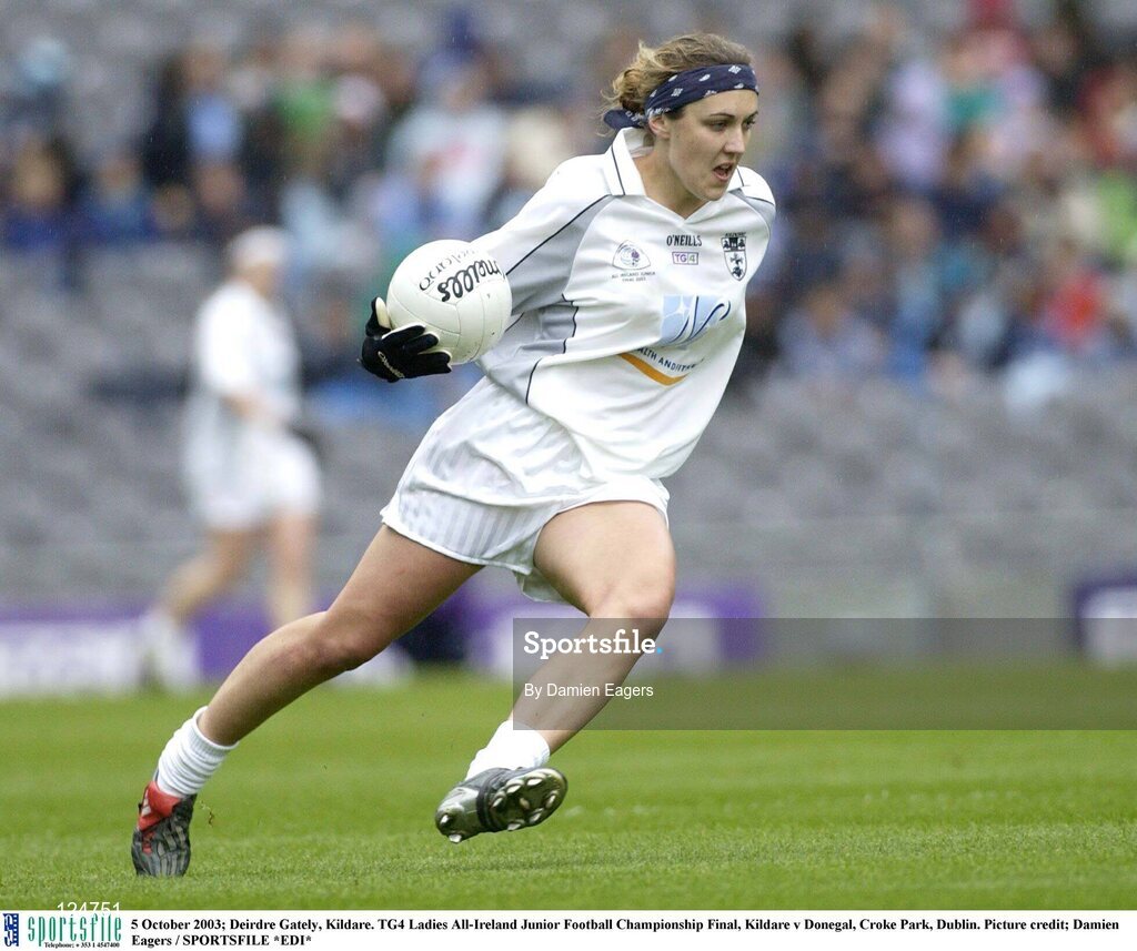 5 October 2003; Deirdre Gately, Kildare. TG4 Ladies All-Ireland Junior Football Championship Final, Kildare v Donegal, Croke Park, Dublin. Picture credit; Damien Eagers / SPORTSFILE *EDI*
