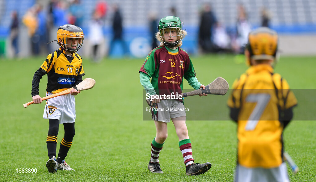 14 April 2019; Tom McVann of Kiltale, Co Meath, during the Littlewoods Ireland Go Games Provincial Days in Croke Park. This year over 6,000 boys and girls aged between six and twelve represented their clubs in a series of mini blitzes and just like their heroes got to play in Croke Park. Photo by Piaras Ó Mídheach/Sportsfile