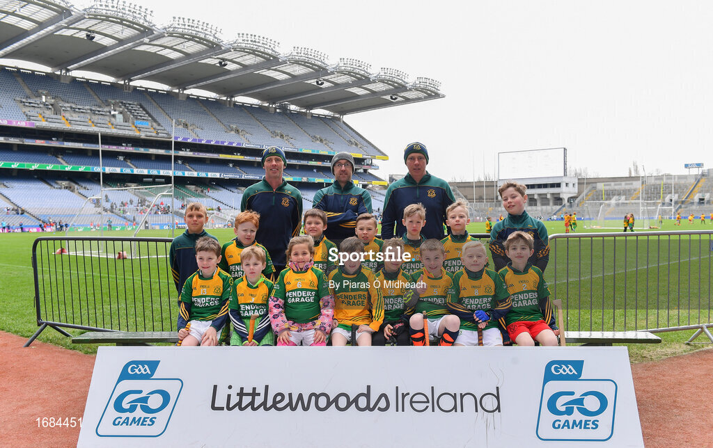 14 April 2019; The Halfway House Bunclody GAA, Co Wexford, team at the Littlewoods Ireland Go Games Provincial Days in Croke Park. This year over 6,000 boys and girls aged between six and twelve represented their clubs in a series of mini blitzes and just like their heroes got to play in Croke Park. Photo by Piaras Ó Mídheach/Sportsfile