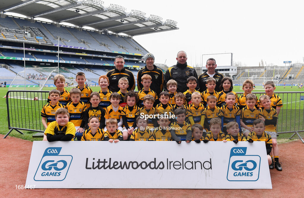 14 April 2019; The Piltown, Co Kilkenny, team at the Littlewoods Ireland Go Games Provincial Days in Croke Park. This year over 6,000 boys and girls aged between six and twelve represented their clubs in a series of mini blitzes and just like their heroes got to play in Croke Park. Photo by Piaras Ó Mídheach/Sportsfile