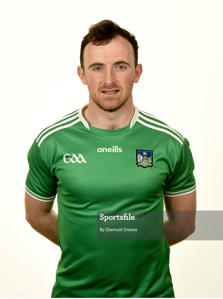 30 April 2019; Richie English during a Limerick Hurling squad portraits session at the Gaelic Grounds in Limerick. Photo by Diarmuid Greene/Sportsfile
