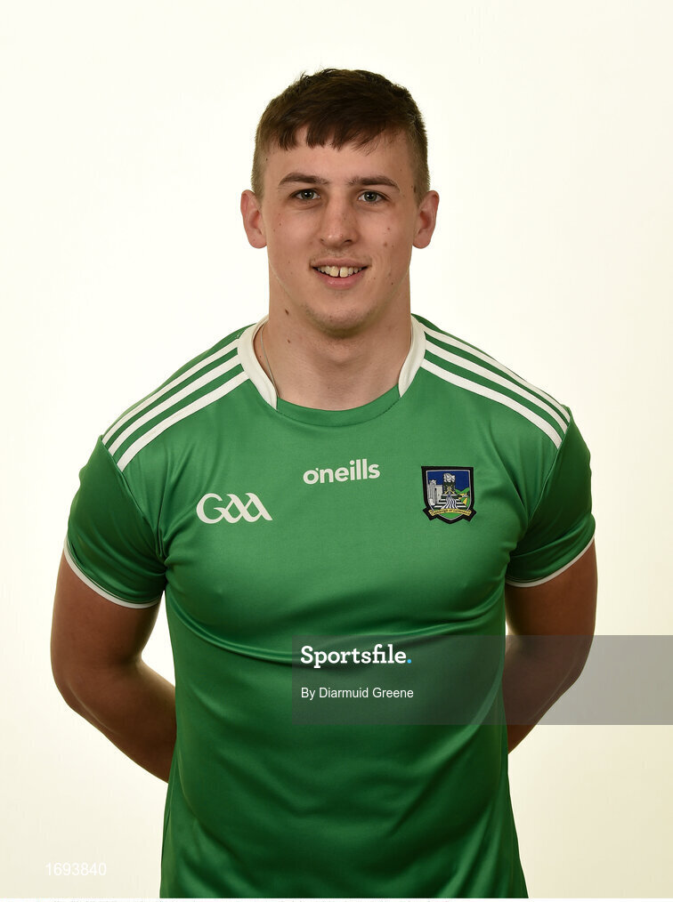 30 April 2019; Robbie Hanley during a Limerick Hurling squad portraits session at the Gaelic Grounds in Limerick. Photo by Diarmuid Greene/Sportsfile