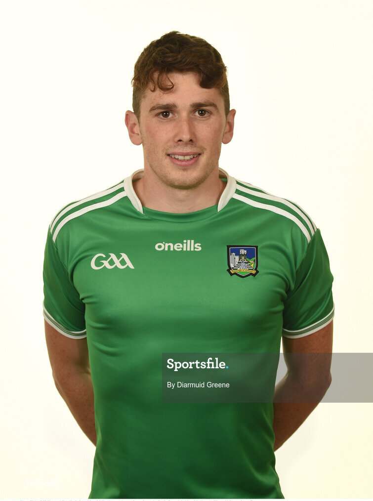 30 April 2019; Aaron Costello during a Limerick Hurling squad portraits session at the Gaelic Grounds in Limerick. Photo by Diarmuid Greene/Sportsfile