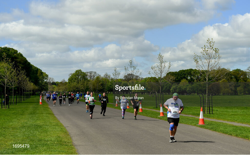 4 May 2019; A general view of runners competing at the Irish Runner 5k in conjunction with the AAI National 5k Championships, Phoenix Park in Dublin. Photo by Brendan Moran/Sportsfile