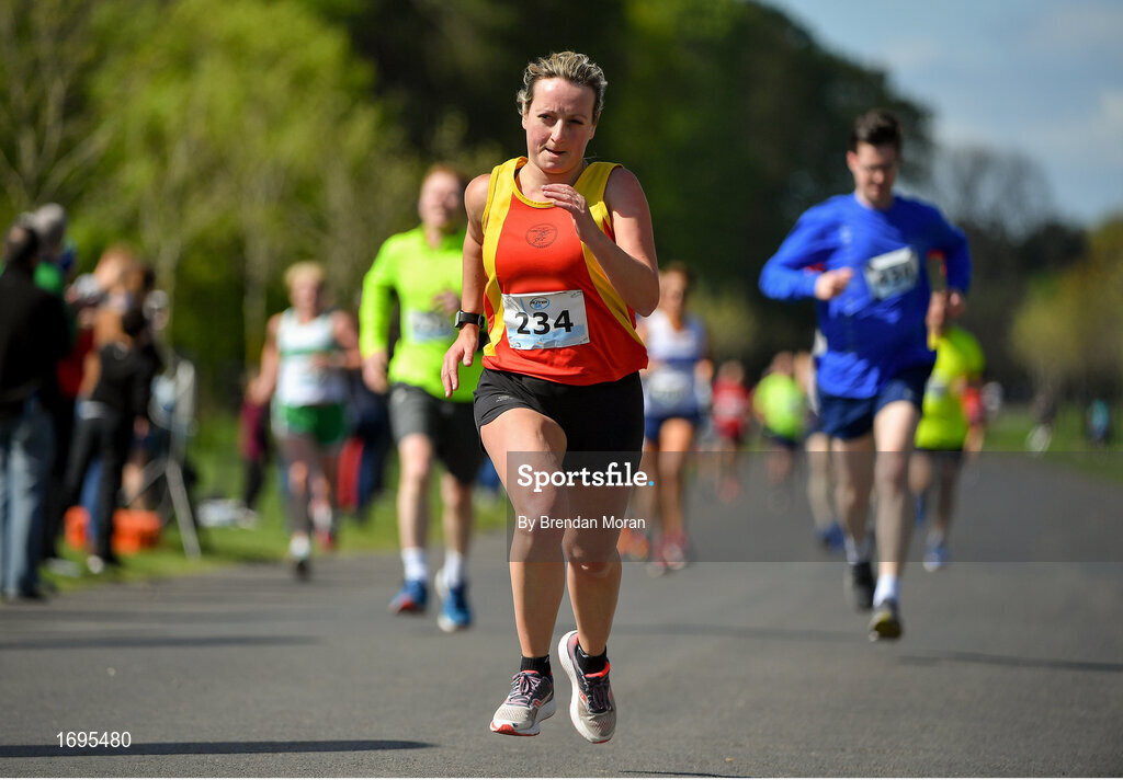 4 May 2019; Suzanna O'Callaghan of Tallaght A.C. in Dublin, competing at the Irish Runner 5k in conjunction with the AAI National 5k Championships, Phoenix Park in Dublin. Photo by Brendan Moran/Sportsfile