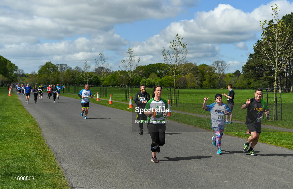 4 May 2019; Competitors at the Irish Runner 5k in conjunction with the AAI National 5k Championships, Phoenix Park in Dublin. Photo by Brendan Moran/Sportsfile