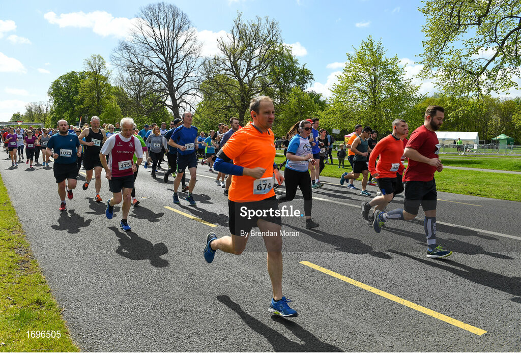 4 May 2019; Competitors at the Irish Runner 5k in conjunction with the AAI National 5k Championships, Phoenix Park in Dublin. Photo by Brendan Moran/Sportsfile