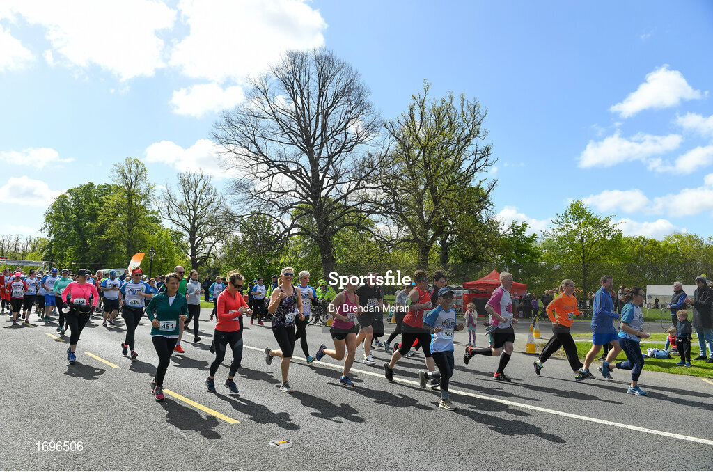 4 May 2019; Competitors at the Irish Runner 5k in conjunction with the AAI National 5k Championships, Phoenix Park in Dublin. Photo by Brendan Moran/Sportsfile