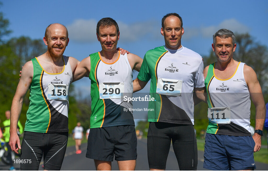 4 May 2019; Participants from Kilcoole AC, Wicklow, competing at the Irish Runner 5k in conjunction with the AAI National 5k Championships, Phoenix Park in Dublin. Photo by Brendan Moran/Sportsfile