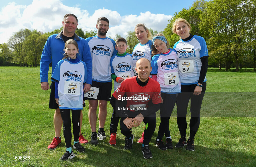 4 May 2019; Participants in the Family Mile at the Irish Runner 5k in conjunction with the AAI National 5k Championships, Phoenix Park in Dublin. Photo by Brendan Moran/Sportsfile