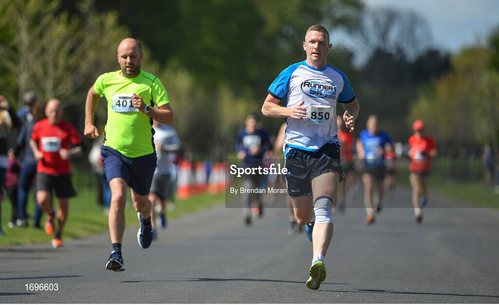 4 May 2019; Barry Murphy, 850, competing at the Irish Runner 5k in conjunction with the AAI National 5k Championships, Phoenix Park in Dublin. Photo by Brendan Moran/Sportsfile