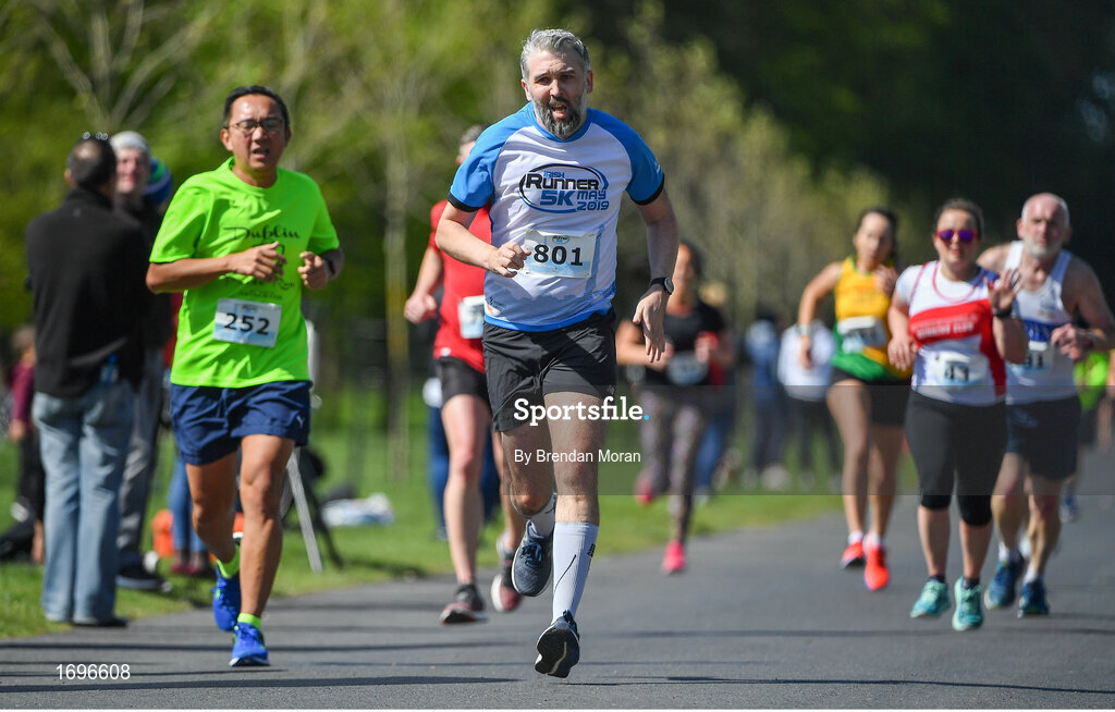 4 May 2019; Alan McEntee competing at the Irish Runner 5k in conjunction with the AAI National 5k Championships, Phoenix Park in Dublin. Photo by Brendan Moran/Sportsfile