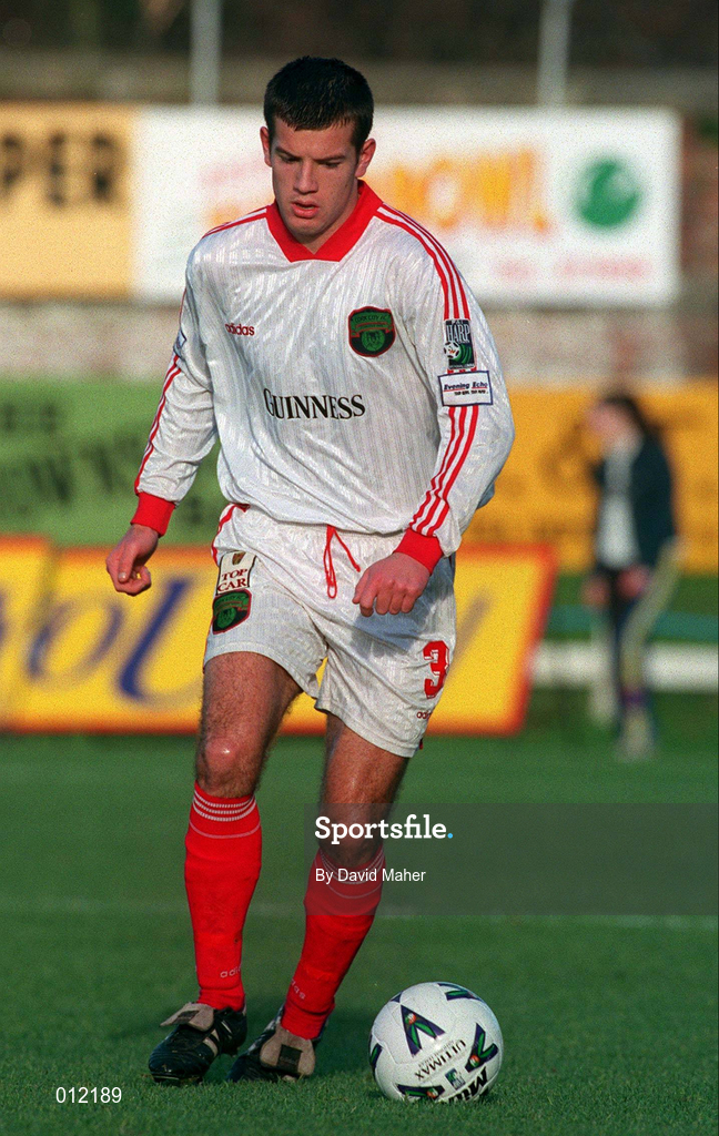 29 November 1998; Brian Barry Murphy of Cork City during the Harp Lager National League Premier Division match between Derry City and Cork City at the Brandywell Stadium in Derry. Photo by David Maher/Sportsfile