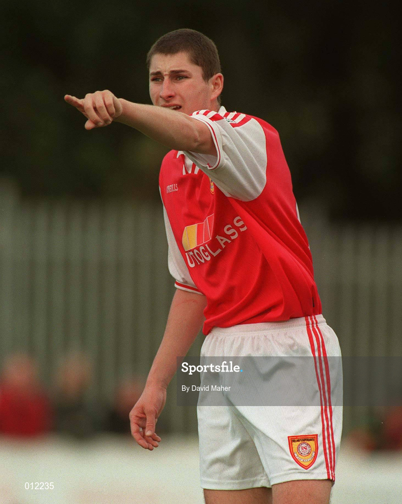 5 October 1997; Colin Hawkins of St Patrick's Athletic during the Harp Lager National League Premier Division match between St Patrick's Athletic and UCD at Richmond Park in Dublin. Photo by David Maher/Sportsfile