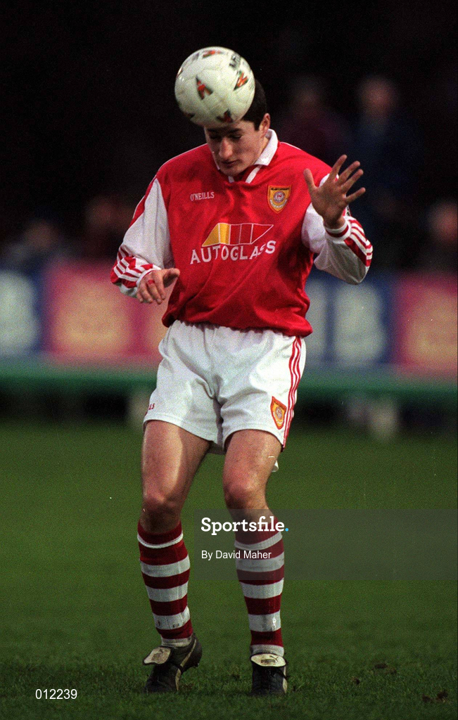 28 December 1997; Colin Hawkins of St Patrick's Athletic during the Harp Lager National League Premier Division match between UCD and St Patrick's Athletic at UCD in Dublin. Photo by David Maher/Sportsfile