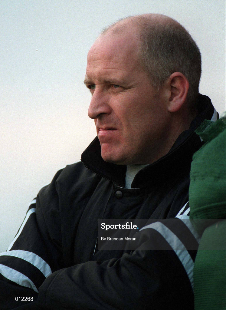 9 November 1997; Cork City manager Dave Barry during the Harp Lager National League Premier Division match between Shamrock Rovers and Cork City at Tolka Park in Dublin. Photo by Brendan Moran/Sportsfile