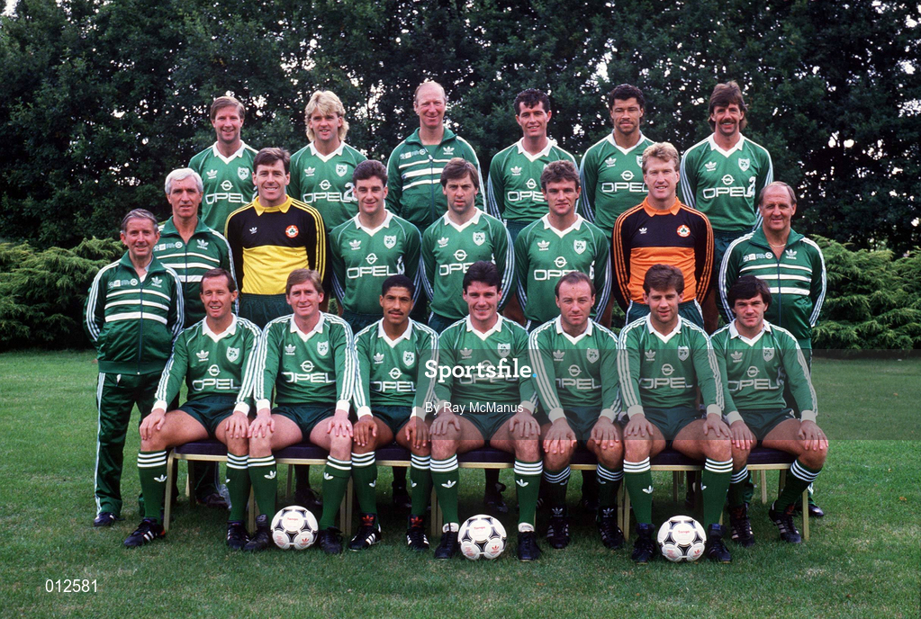 8 September 1986: The Republic of Ireland squad. Photo by Ray McManus/Sportsfile