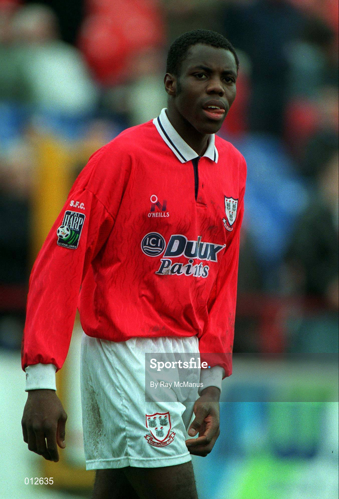 8 December 1996; Mark Rutherford of Shelbourne during the Bord Gáis National League Premier Division match between Shelbourne and Sligo Rovers at Tolka Park in Dublin. Photo by Ray McManus/Sportsfile