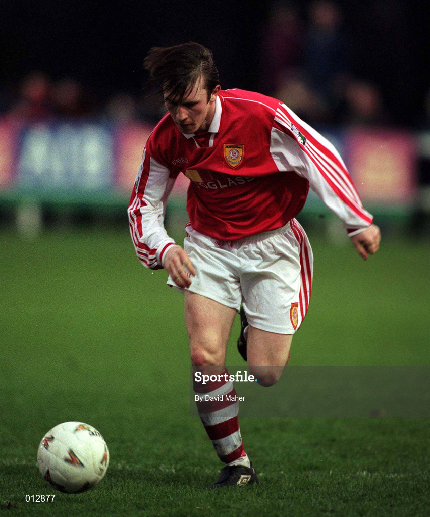 28 December 1997; Trevor Molloy of St Patrick's Athletic during the Harp Lager National League Premier Division match between UCD and St Patrick's Athletic at UCD in Dublin. Photo by David Maher/Sportsfile