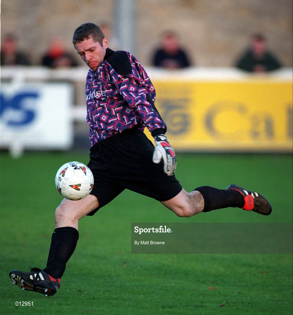 16 November 1997; Seamus Kelly of UCD during the Harp Lager National League Premier Division match between UCD and Bohemians at Belfield Park in Dublin. Photo by Matt Browne/Sportsfile