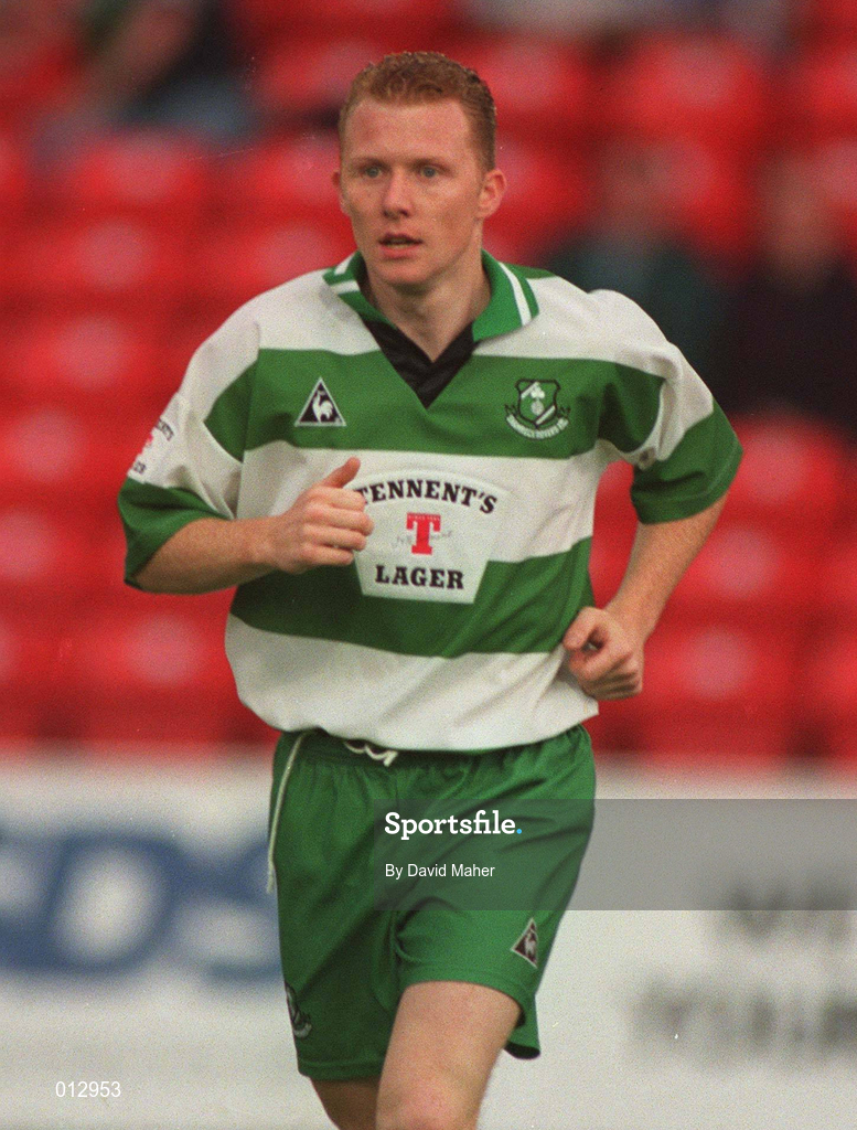 17 November 1996; Sean Francis of Shamrock Rovers during the Bord Gáis National League Premier Division match between Shamrock Rovers and Cork City at Tolka Park in Dublin. Photo by David Maher/Sportsfile