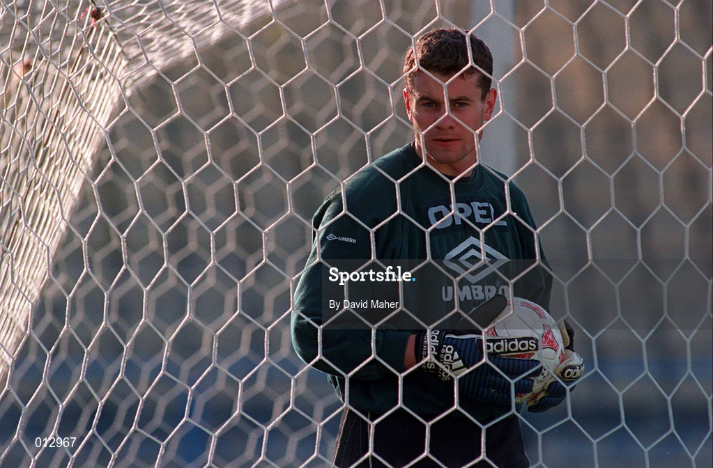 30 April 1997; Shay Given of Republic of Ireland during the FIFA World Cup 1998 Group 8 Qualifier match between Romania and Republic of Ireland at Stadionul Steaua in Bucharest, Romania. Photo by David Maher/Sportsfile
